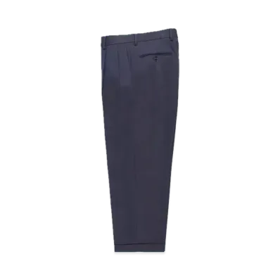 WACKO MARIA x Dormeuil Pleated Trousers (Two Tuck) "Navy"