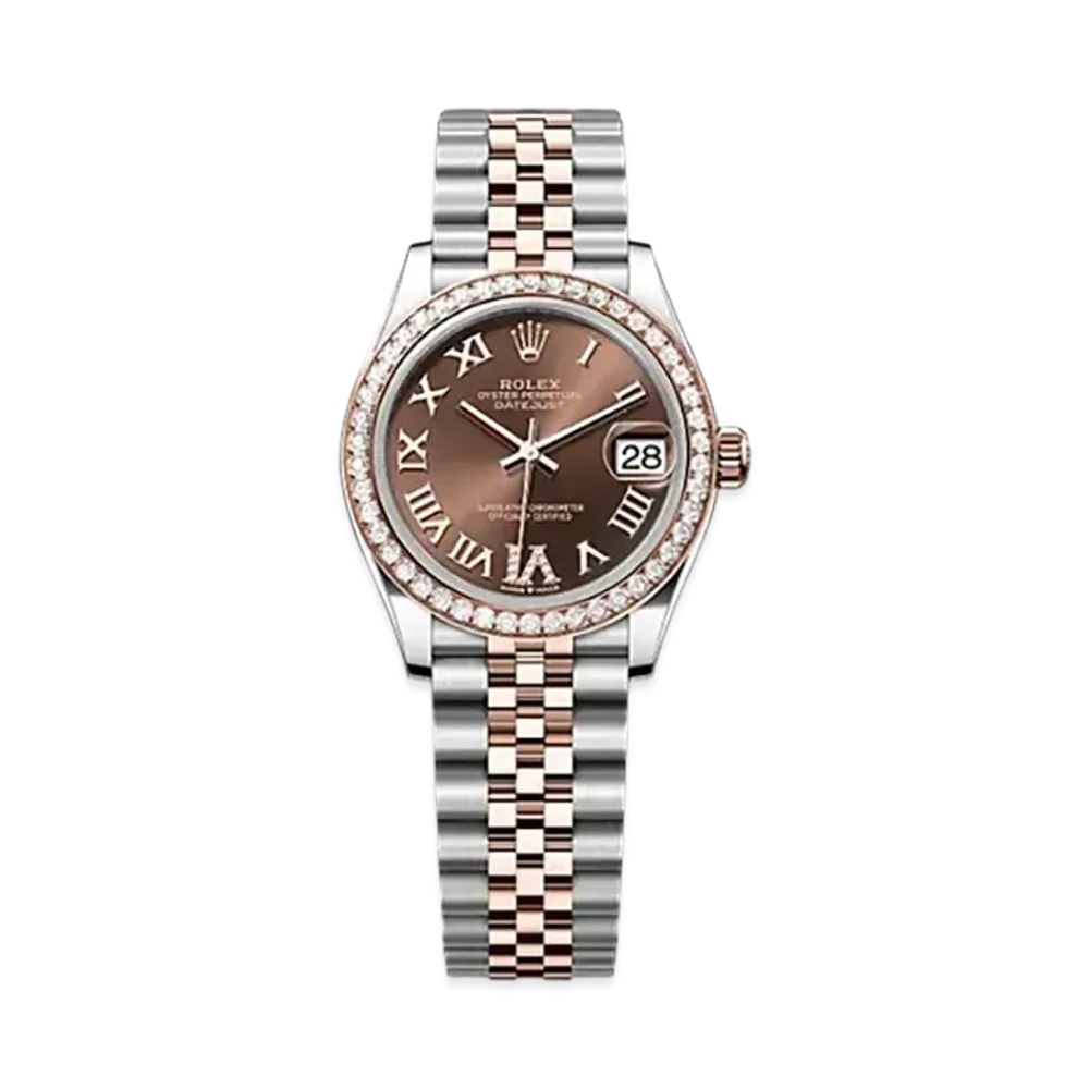 ROLEX Datejust 31mm Oystersteel & Everose Gold Diamond 278381RBR "Chocolate"