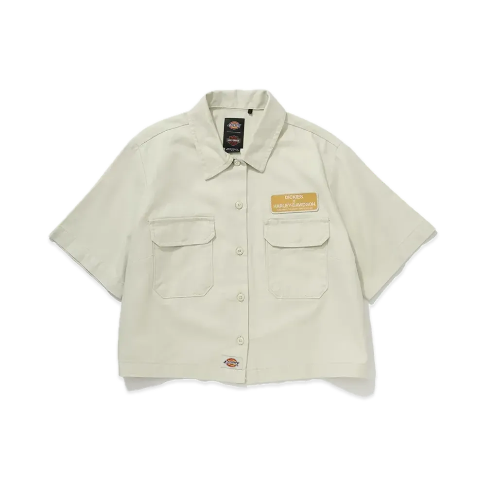 Dickies x Harley Davidson Crop Work Shirt "Mix Flower Print"