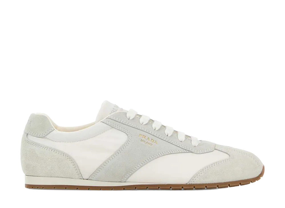 PRADA Suede Sneakers "White"