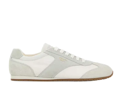 PRADA Suede Sneakers "White"