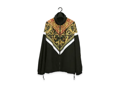 Versace Baroque Print Windbreaker "Rosso Stampa"
