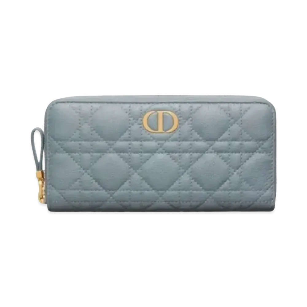 Dior Caro Voyage Wallet "Cloud Blue"