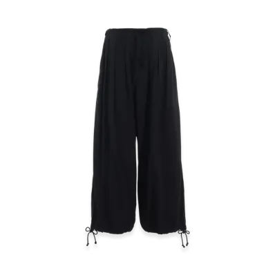 S'YTE Cotton/Linen Poplin Balloon Pants "Black"