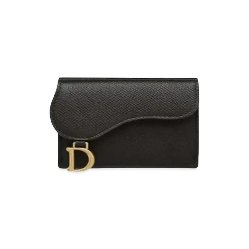 Dior Saddle Compact Wallet "Black"