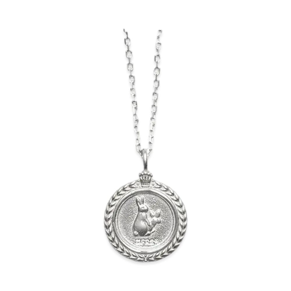 FR2 x Needis Collaboration With #Fr2 Rabbit Coin Necklace "Silver"