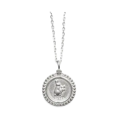 FR2 x Needis Collaboration With #Fr2 Rabbit Coin Necklace "Silver"