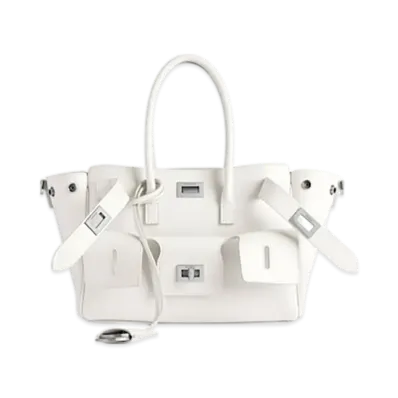 BALENCIAGA Bel Air Carry All Bag Mini "White"