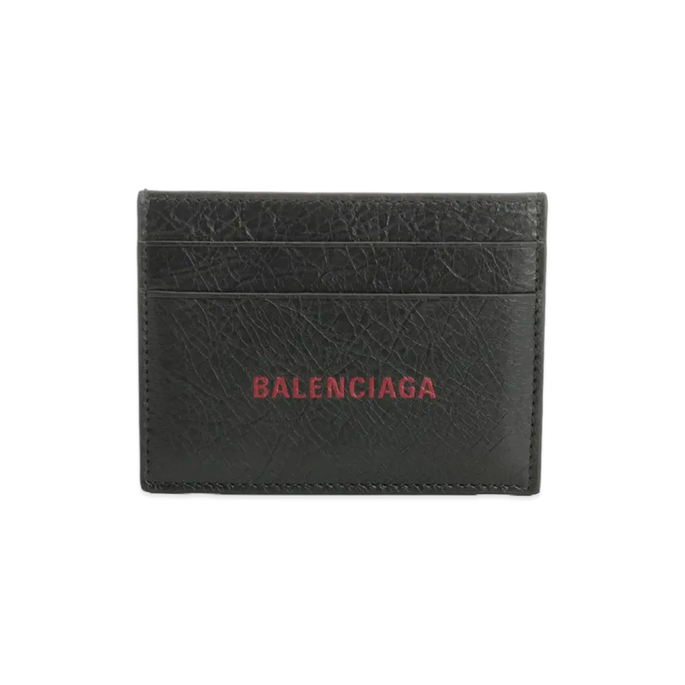 BALENCIAGA Leather Card Holder "Black"