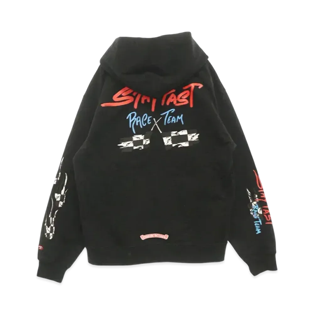 Chrome Hearts Matty Boy PPO Stay Fast Race Team Pullover Hoodie "Black"