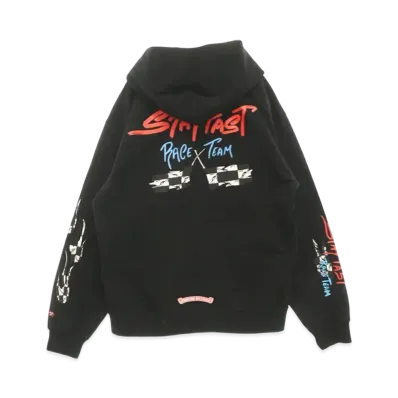 Chrome Hearts Matty Boy PPO Stay Fast Race Team Pullover Hoodie "Black"