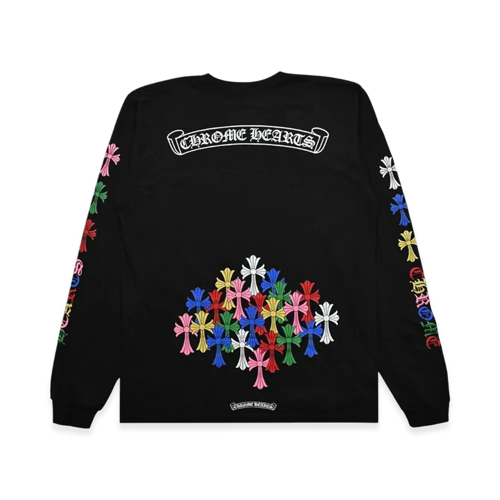 Chrome Hearts Cemetery Cross L/S T-Shirt "Black/Multicolor"