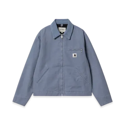 Carhartt WIP Women's Dearborn Canvas OG Detroit Jacket "Bay Blue/Bay Blue Aged Canvas"