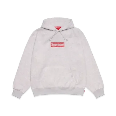 Supreme Inside Out Box Logo Hooded Sweatshirt "Heather Grey"