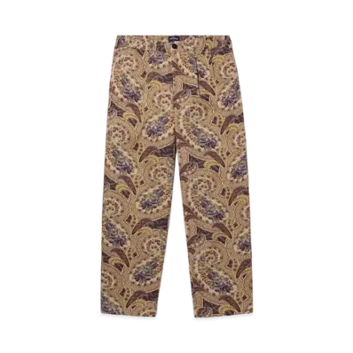 Noah Paisley Double-Pleat Pants "Paisley Print"
