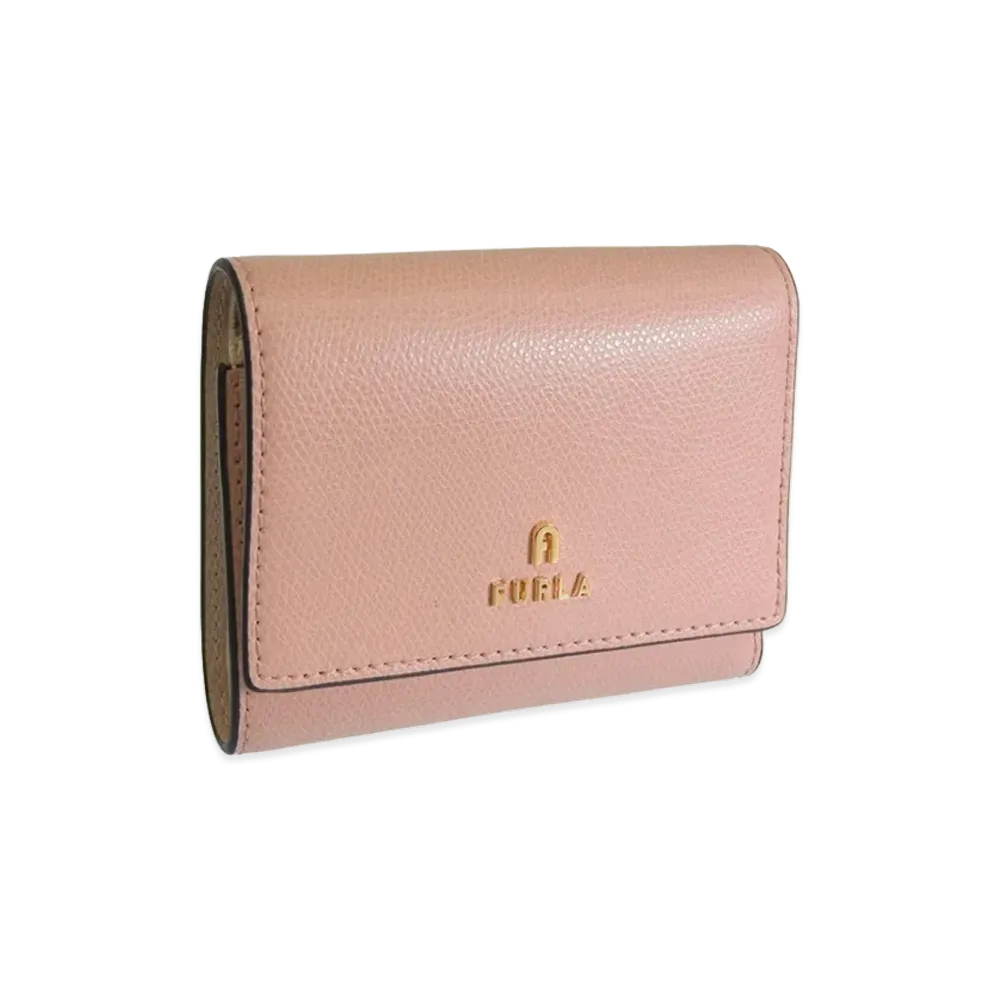 FURLA Camelia S Compact Wallet Trofold "Pink"