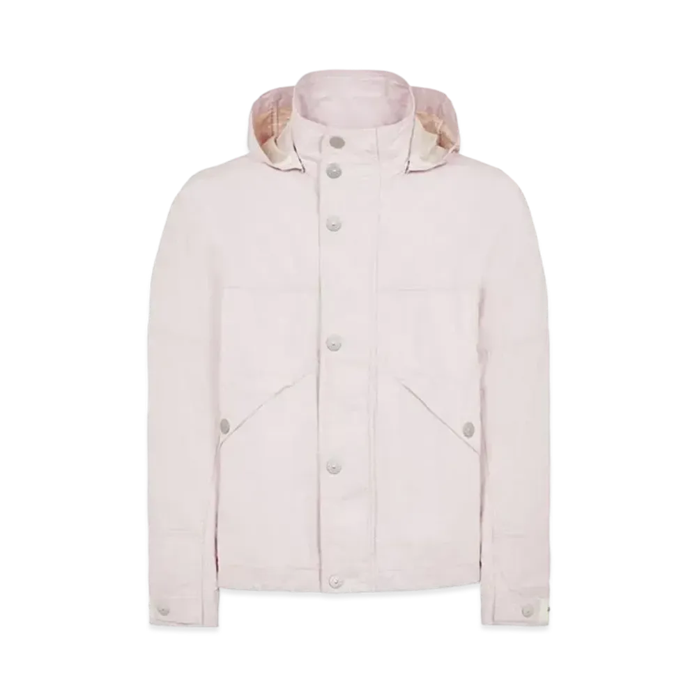 Stone Island 418X1 Stone Island Marina_Raw Plated Linen "Pink"