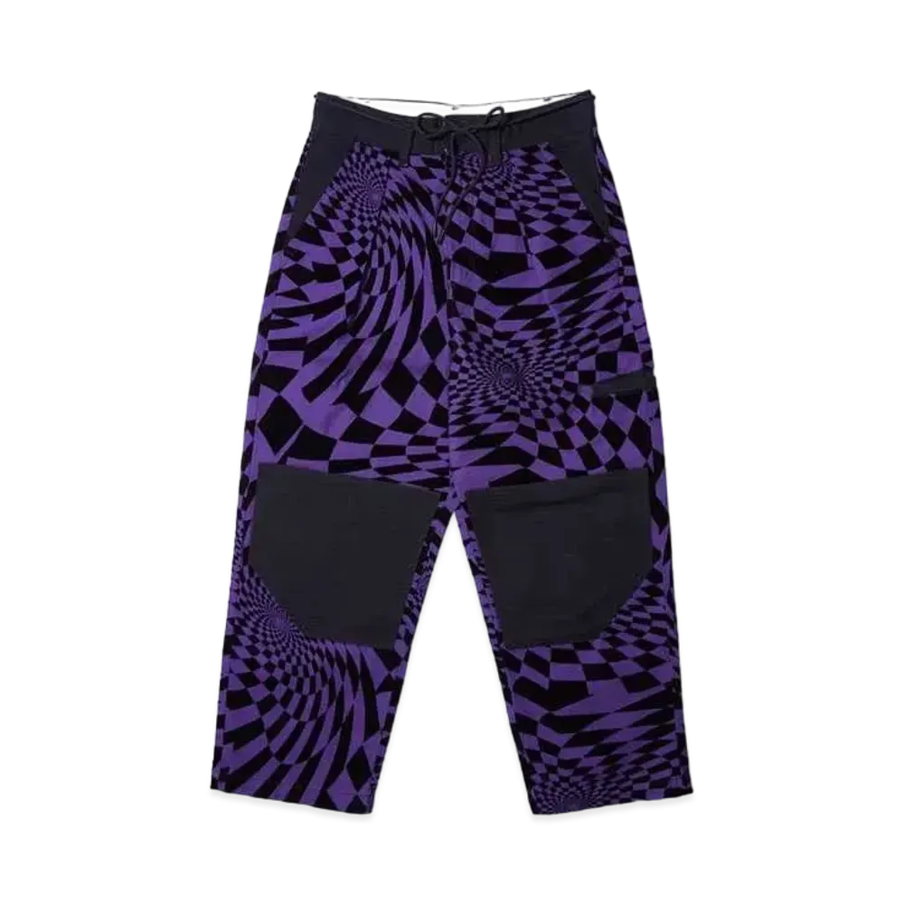 VANS x P.A.M (PERKS AND MINI) Spiral Checker Cargo Pants "Purple Check"