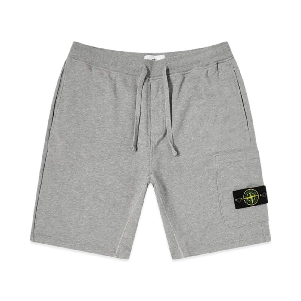 Stone Island 64651 Fleece Bermuda Shorts - 22SS "Melange Grey"