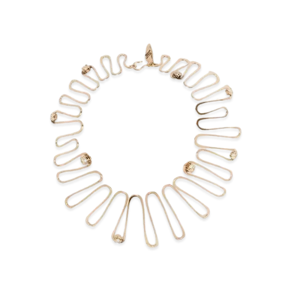 Max Mara Nembi Spring Choker "Dark Matte Gold"