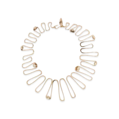Max Mara Nembi Spring Choker "Dark Matte Gold"