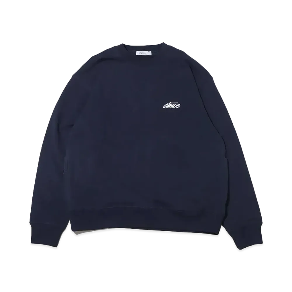 atmos Signature Logo Crew Neck "Navy"