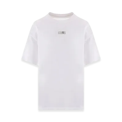 MM6 Maison Margiela Ribbed Neck T-Shirt "White"