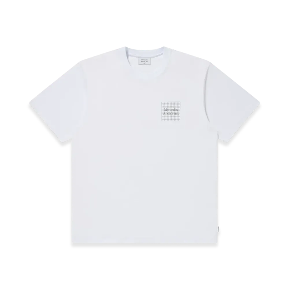Mercedes Anchor inc. Grid Reflector Logo Tee "Chacoal"