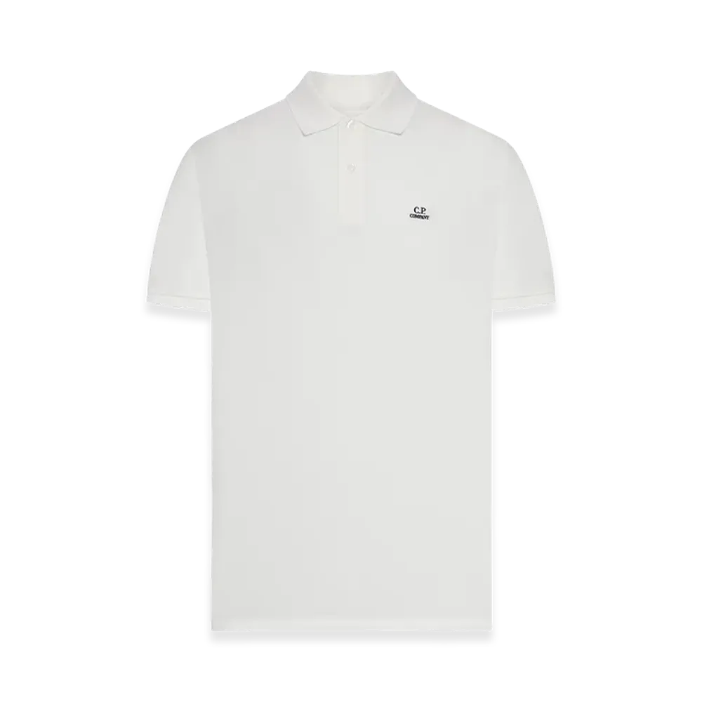 C.P. Company Stretch Piquet Polo Shirt "White"