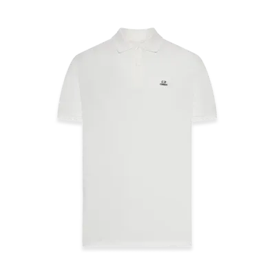 C.P. Company Stretch Piquet Polo Shirt "White"
