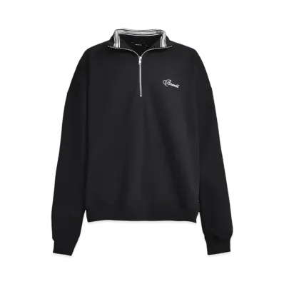 BREATH Script Logo Half Zip Sweat "Black"