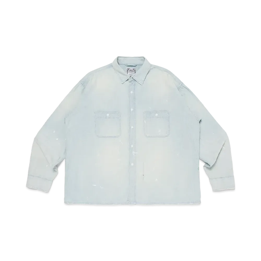 Wasted Youth Chambray Work Shirt "Blue"
