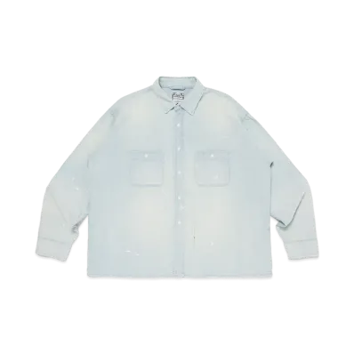 Wasted Youth Chambray Work Shirt "Blue"