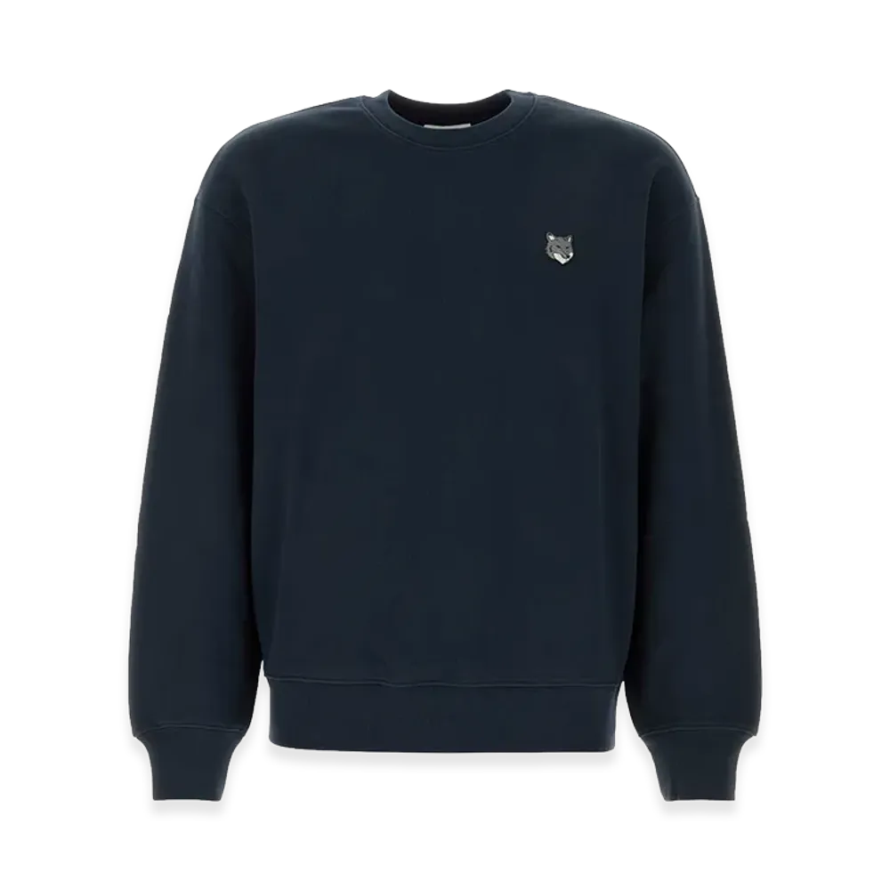 Maison Kitsune Cotton Sweatshirt "Blue/Navy Blue"