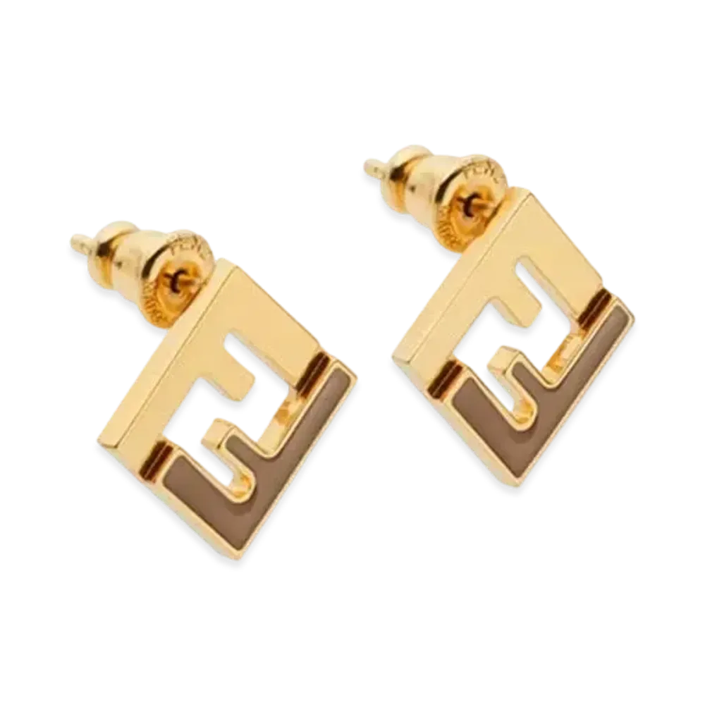 FENDI Forever Fendi earrings Metal "Gold"