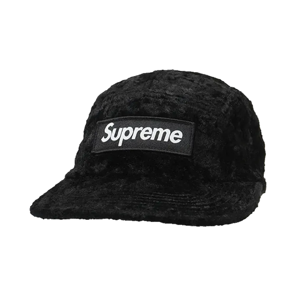 Supreme x GOODENOUGH Crushed Rayon Camp Cap "Black"
