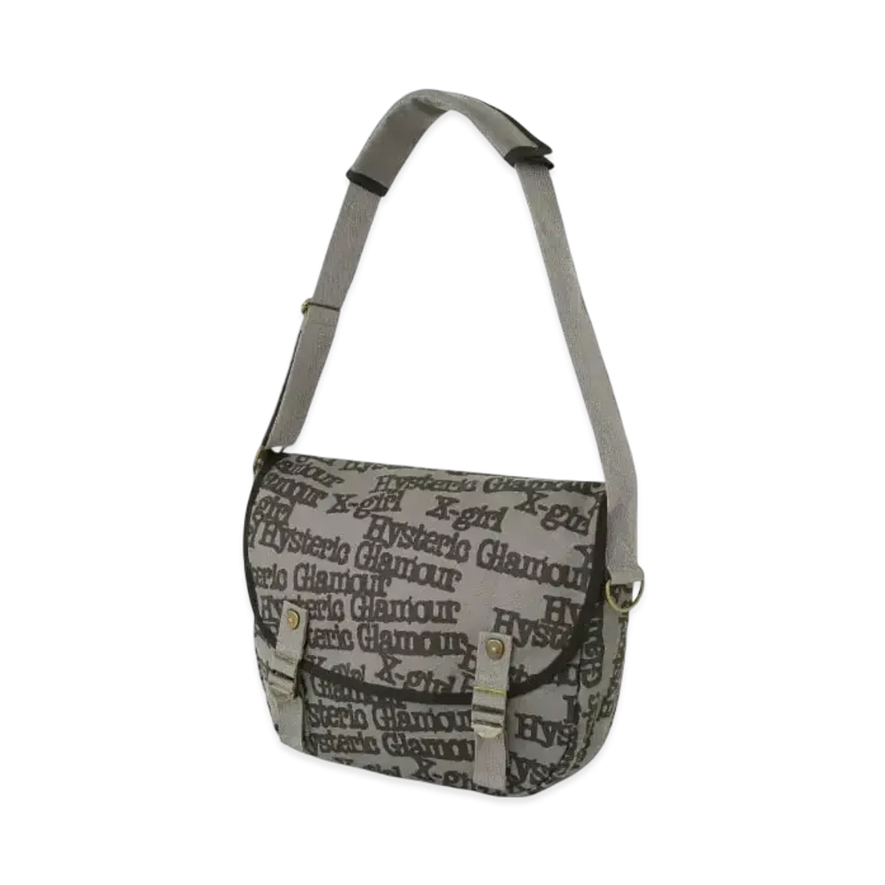X-girl x HYSTERIC GLAMOUR Messenger Bag "Gray"