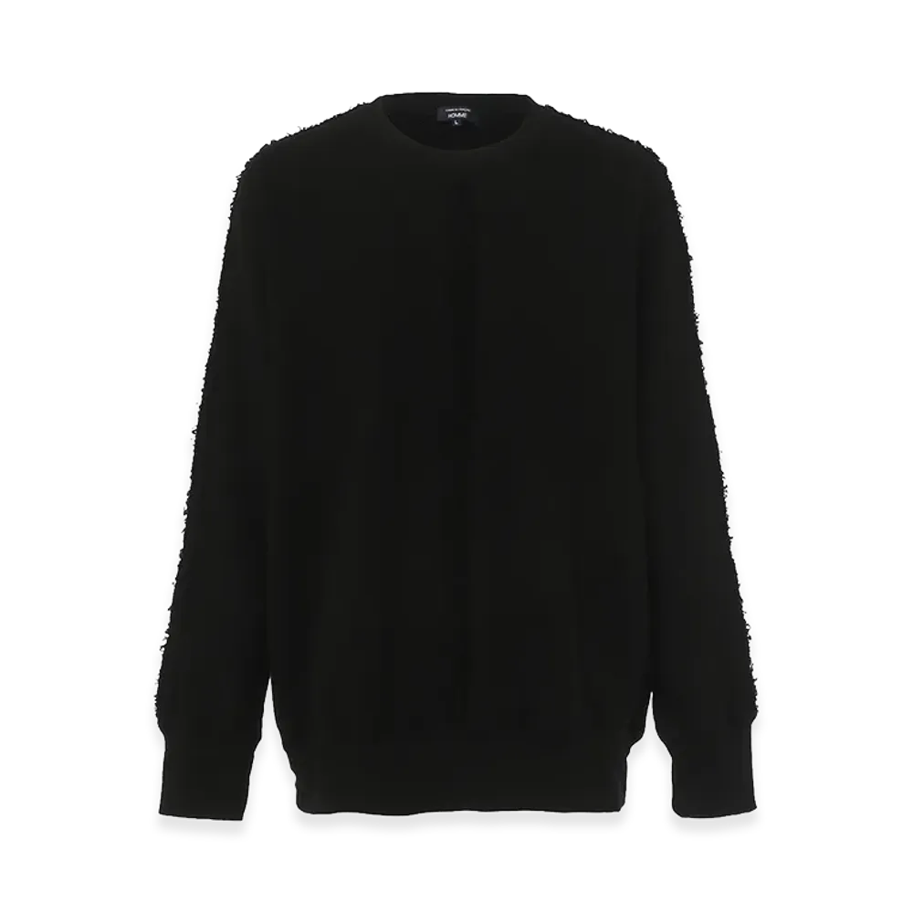 COMME des GARCONS HOMME Cotton Garment Dye Sweatshirt "Black"