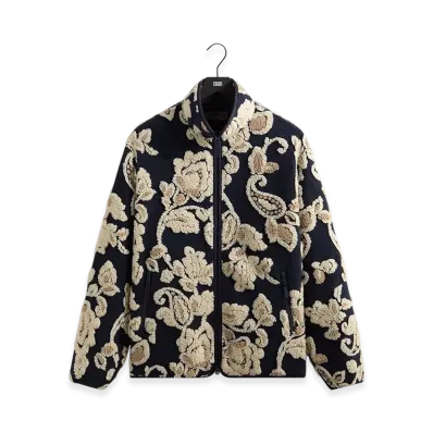 Kith Paisley Vine Sherpa Harper Jacket "Nocturnal"