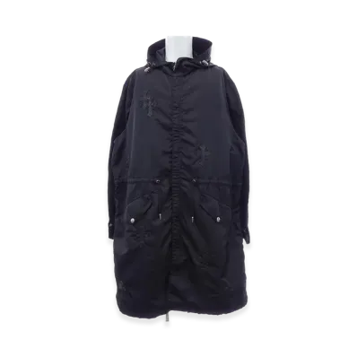 Chrome Hearts Puddles Cemetery Cross Coat "Black"