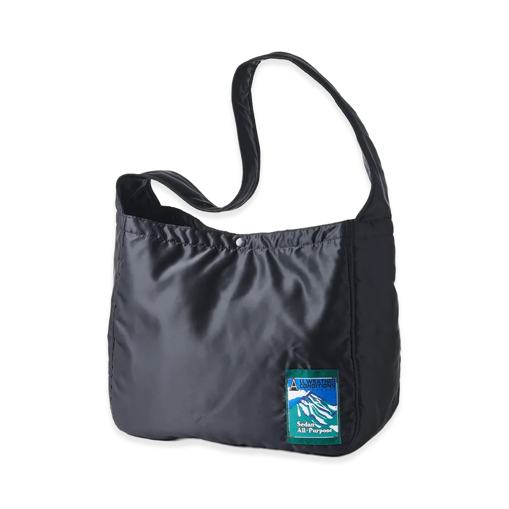 SEDAN ALL-PURPOSE Padded Shoulder Bag "Black"