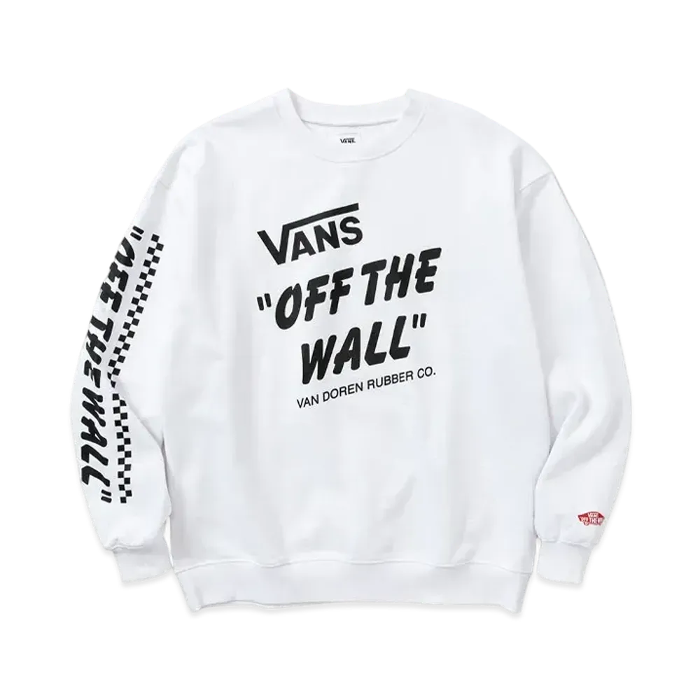 CALEE Drop x VANS Shoulder Crew Neck Sweat "White"
