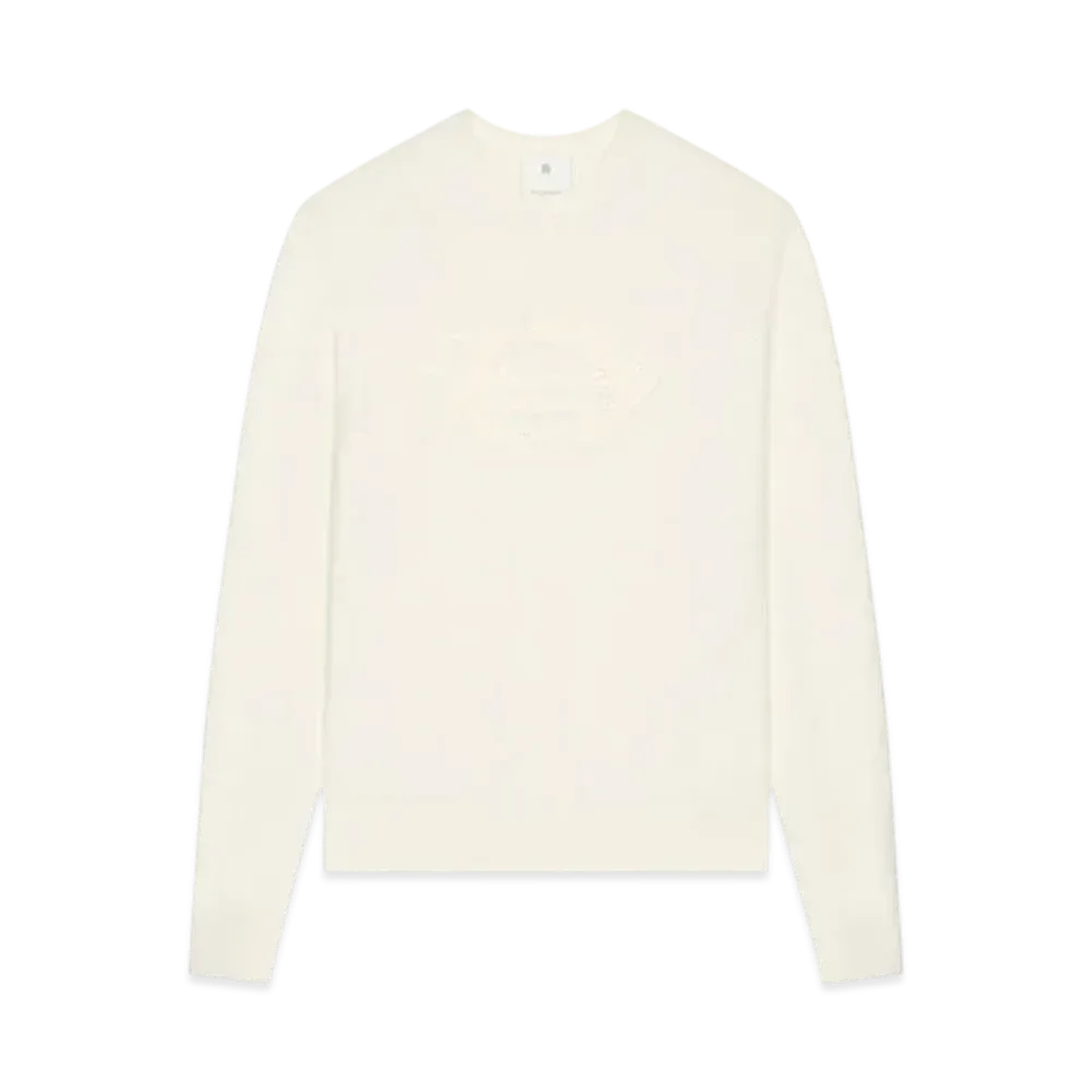 GIVENCHY Sweater In Wool With Givenchy Medallion "Powder"