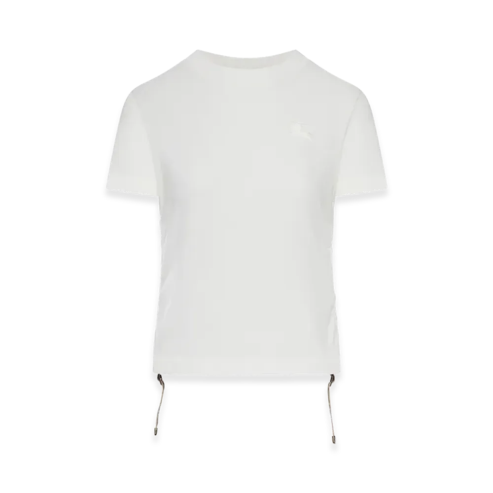 Burberry Women's Equestrian Knight Design T-Shirt "White"
