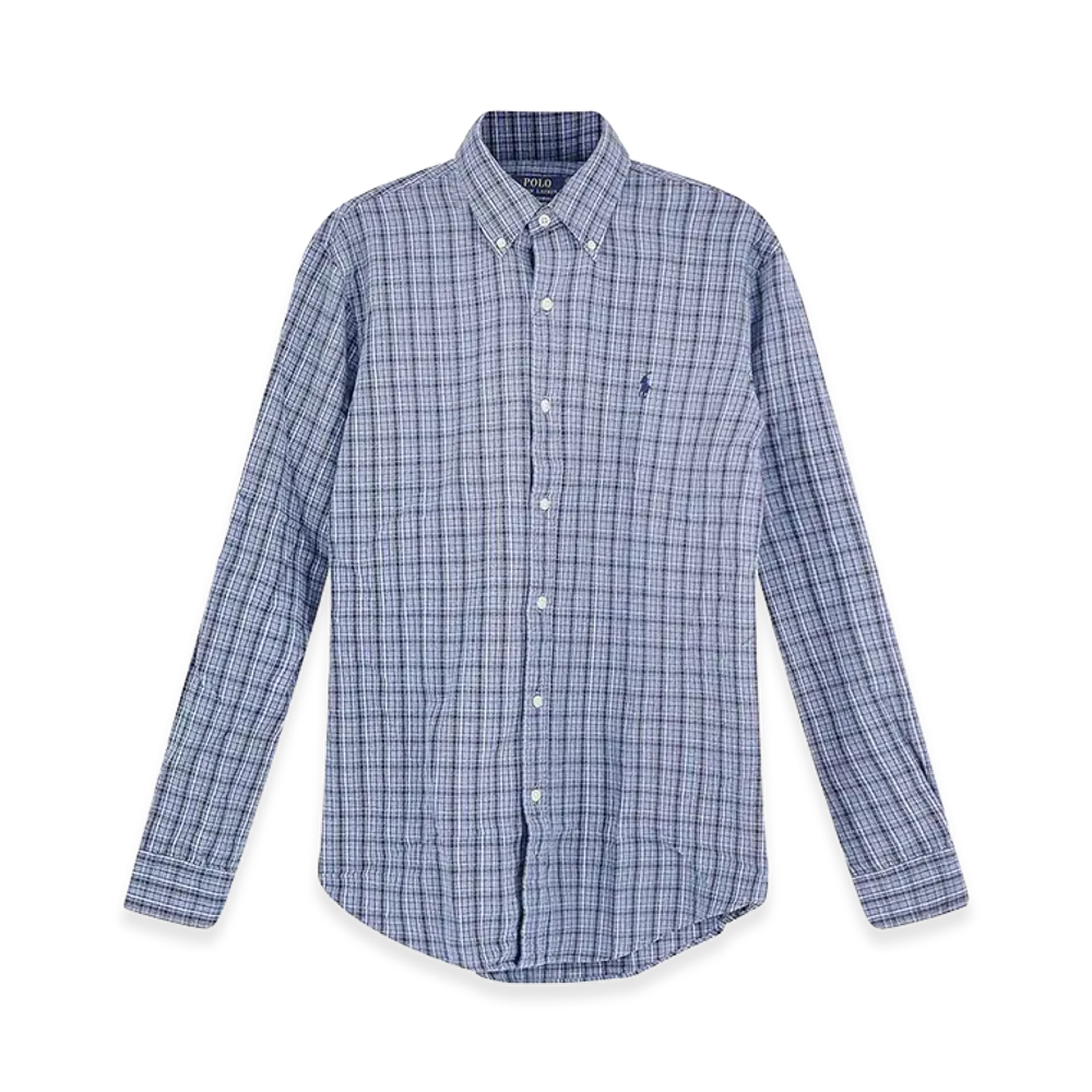 Polo Ralph Lauren Custom Fit Cotton Shirt "Blue"