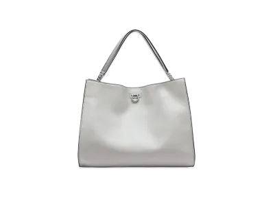 Salvatore Ferragamo Trifolio Tote Bag "Rhinoceros Grey"