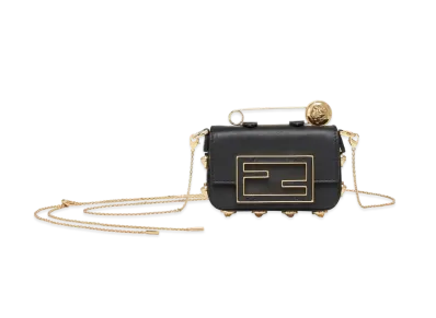 FENDI x Versace Fendace Black Leather Charm "Black"