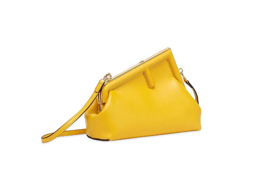 FENDI First Small Leather Bag "Yellow"