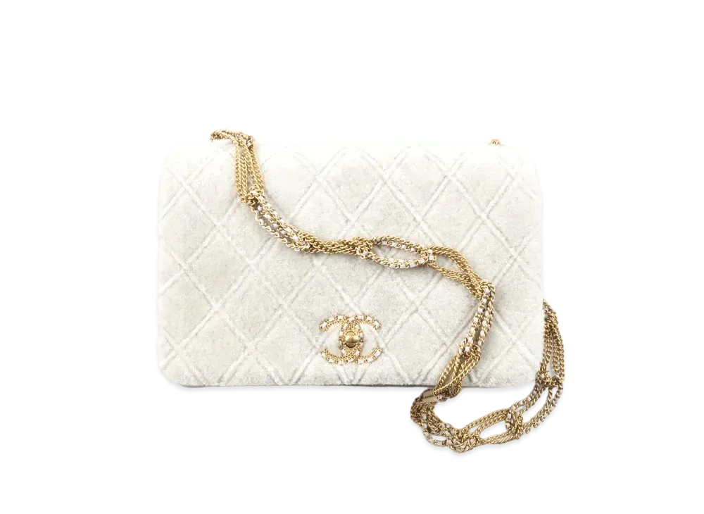 CHANEL Flap Bag Shearing Lambskin "Gray"