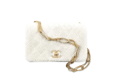 CHANEL Flap Bag Shearing Lambskin "Gray"
